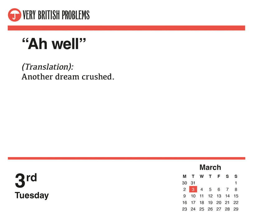 Very British Problems 2026 Page-A-Day Calendar