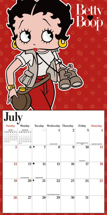Betty Boop 2026 Square Wall Calendar