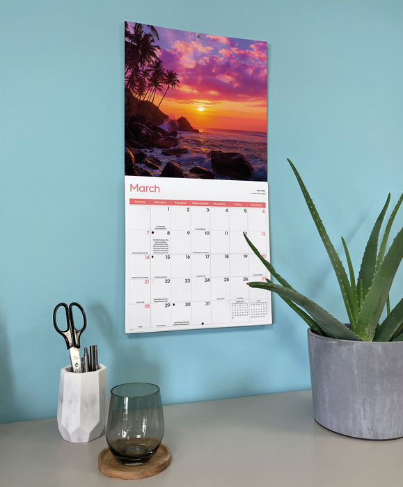 Beaches 2027 Square Wall Calendar
