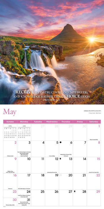 Bible Verses 2027 Square Wall Calendar