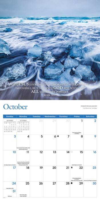 Bible Verses 2027 Square Wall Calendar