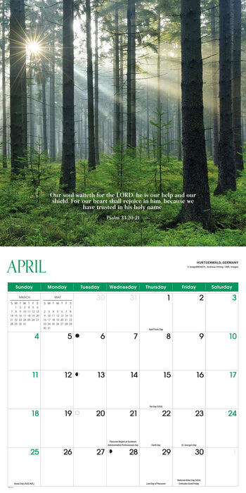 Psalms 2027 Square Wall Calendar
