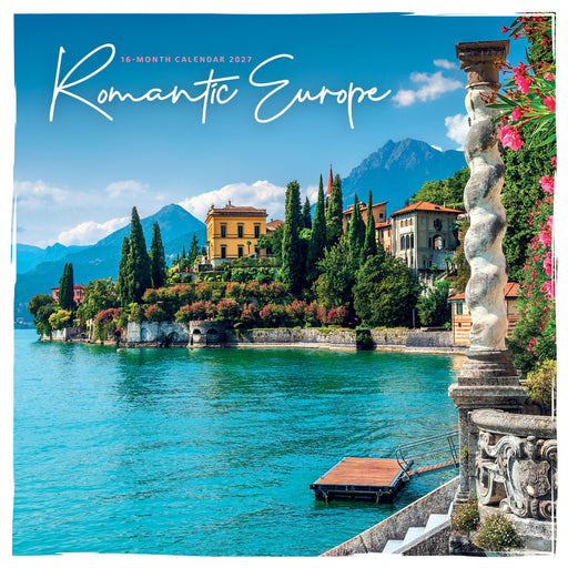 Romantic Europe 2027 Square Wall Calendar