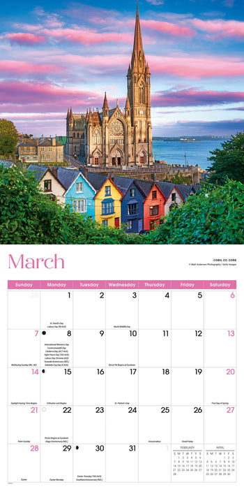 Ireland 2027 Square Wall Calendar