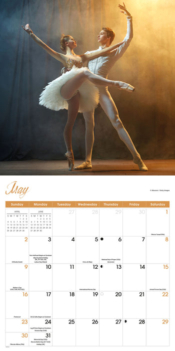 Ballet 2027 Square Wall Calendar