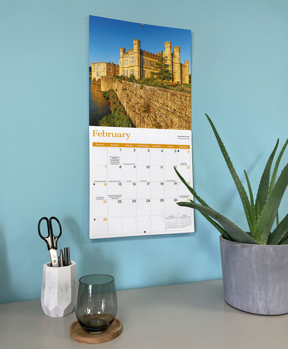 England 2027 Square Wall Calendar