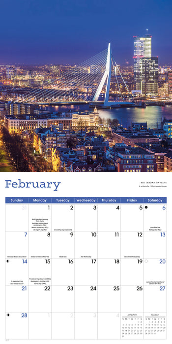 The Netherlands 2027 Square Wall Calendar