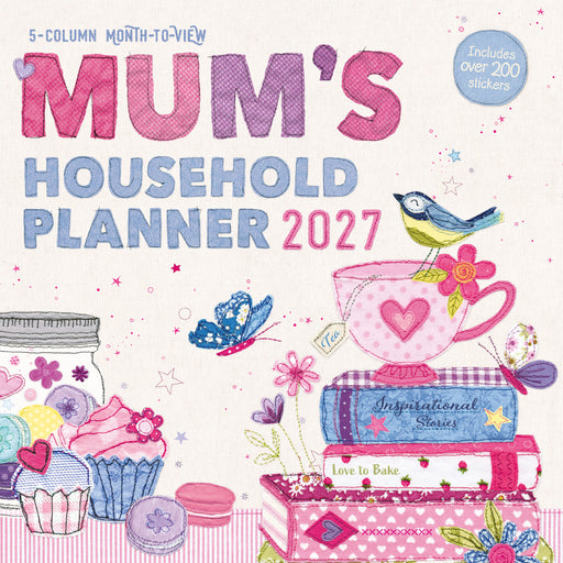 Mums Fabric Household 2027 Square Wall Calendar