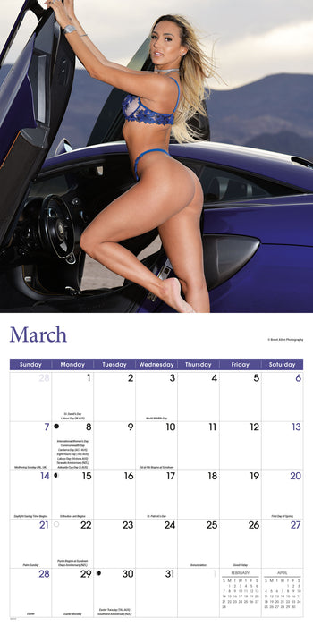 Lingerie 2027 Square Wall Calendar