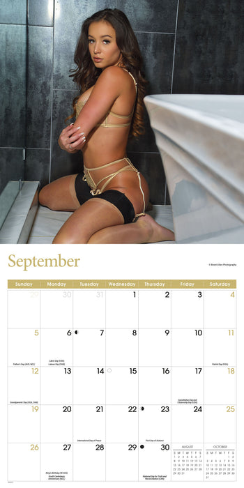 Lingerie 2027 Square Wall Calendar