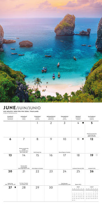 Island Paradise 2027 Mini Wall Calendar