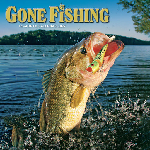 Gone Fishing 2027 Square Wall Calendar