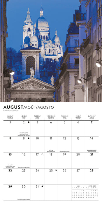 Paris Lux 2027 Mini Wall Calendar