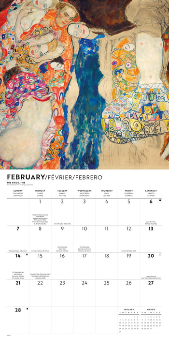 Klimt 2027 Square Wall Calendar