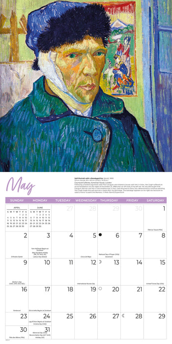 Van Gogh 2027 Square Wall Calendar