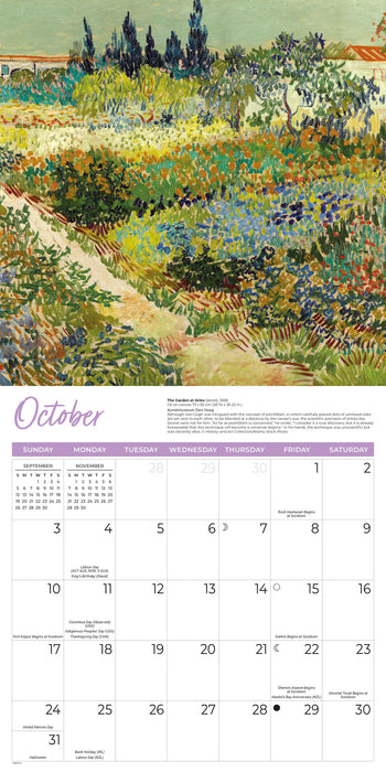 Van Gogh 2027 Square Wall Calendar
