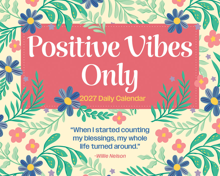 Positivity Vibes Only 2027 Page-A-Day Calendar