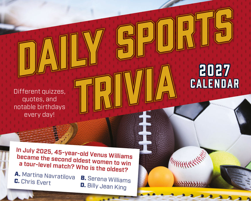 Daily Sports Trivia 2027 Page-A-Day Calendar