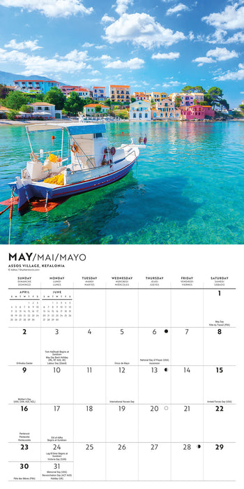 Greek Isles 2027 Mini Wall Calendar