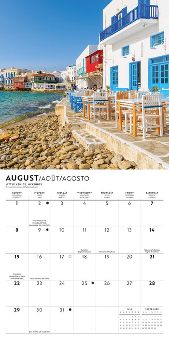 Greek Isles 2027 Mini Wall Calendar