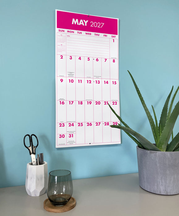 Mega Grid 2027 Square Wall Calendar