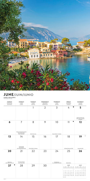 Greek Isles 2027 Square Wall Calendar