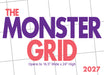 Monster Grid 2027 Large Wall Calendar