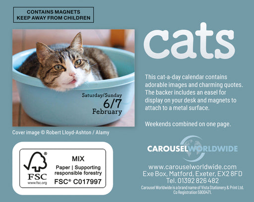Cats 2027 Mini Page-A-Day Calendar