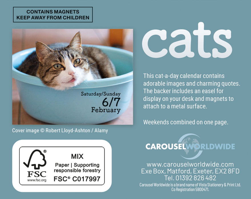 Cats 2027 Mini Page-A-Day Calendar