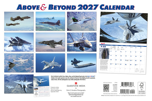Above and Beyond 2027 Large Wall Calendar