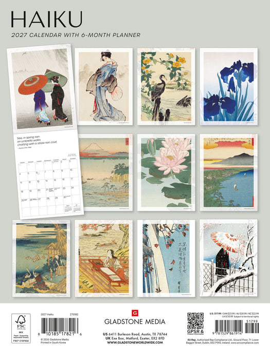 Haiku 2027 Wall Calendar