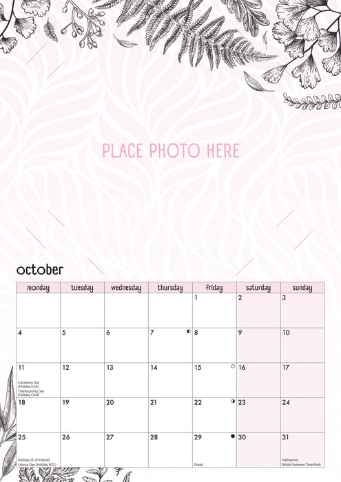 Your Family Photos 2027 A4 Wall Calendar