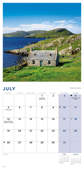 Scotland 2027 Mini Wall Calendar