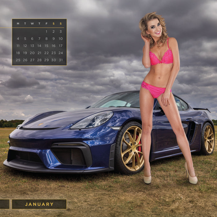 Girls & Cars Wiro 2027 Square Wall Calendar