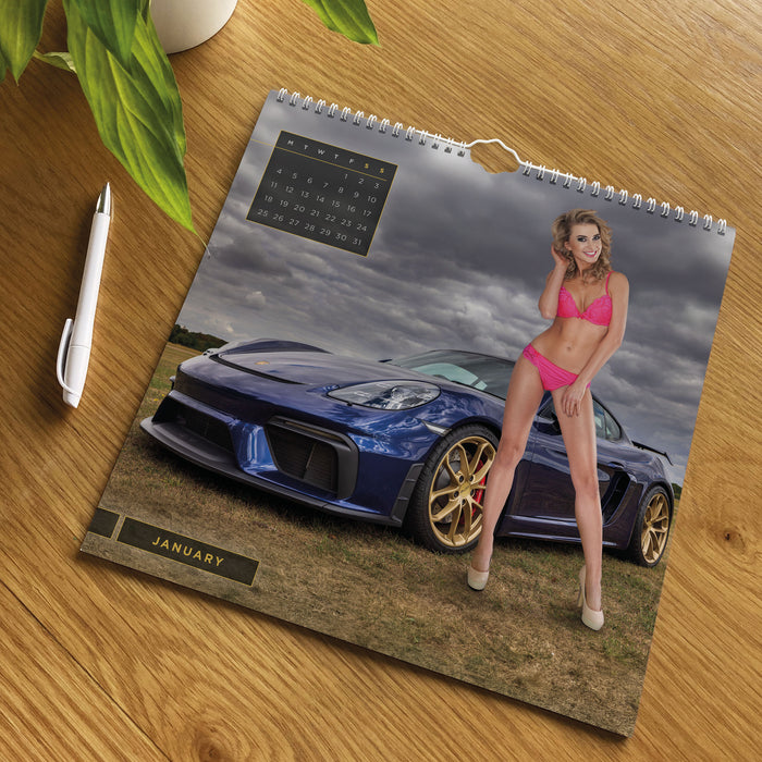 Girls & Cars Wiro 2027 Square Wall Calendar