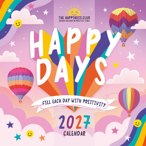 Happiness Club 2027 Square Wall Calendar