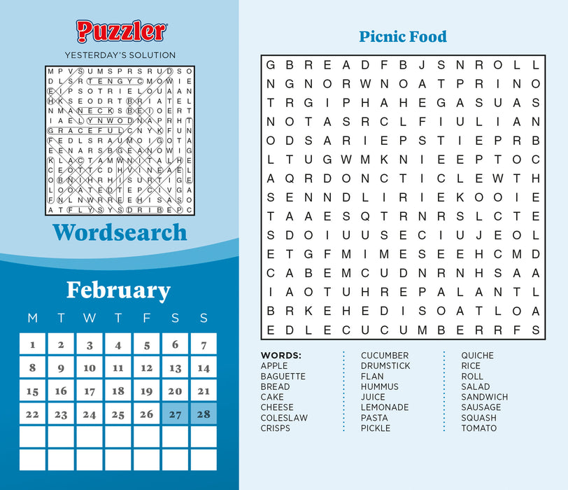 Word Search Puzzler 2027 Page-A-Day Calendar