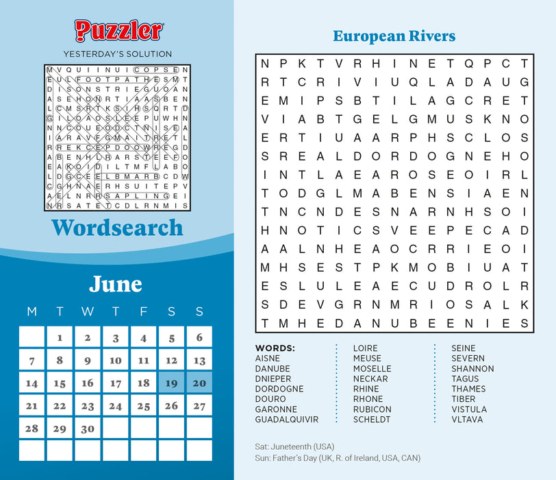 Word Search Puzzler 2027 Page-A-Day Calendar
