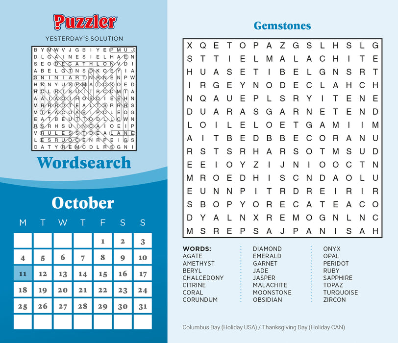Word Search Puzzler 2027 Page-A-Day Calendar