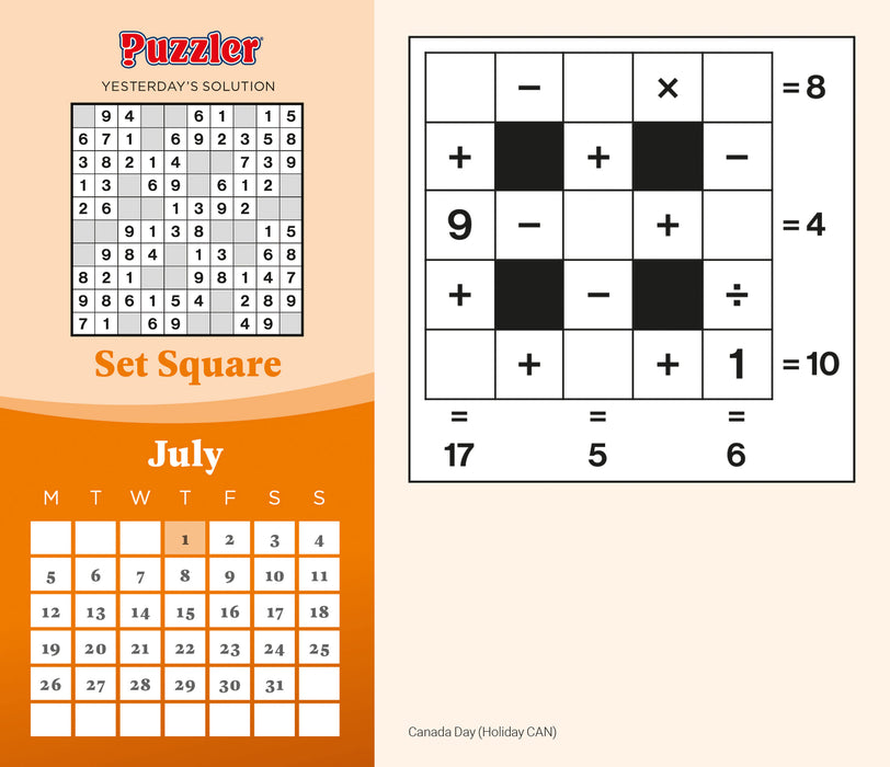 Mind Games Puzzler 2027 Page-A-Day Calendar