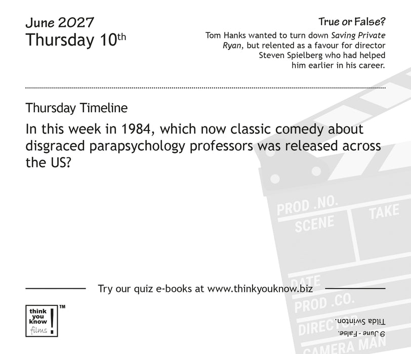 Think You Know Films 2027 Page-A-Day Calendar