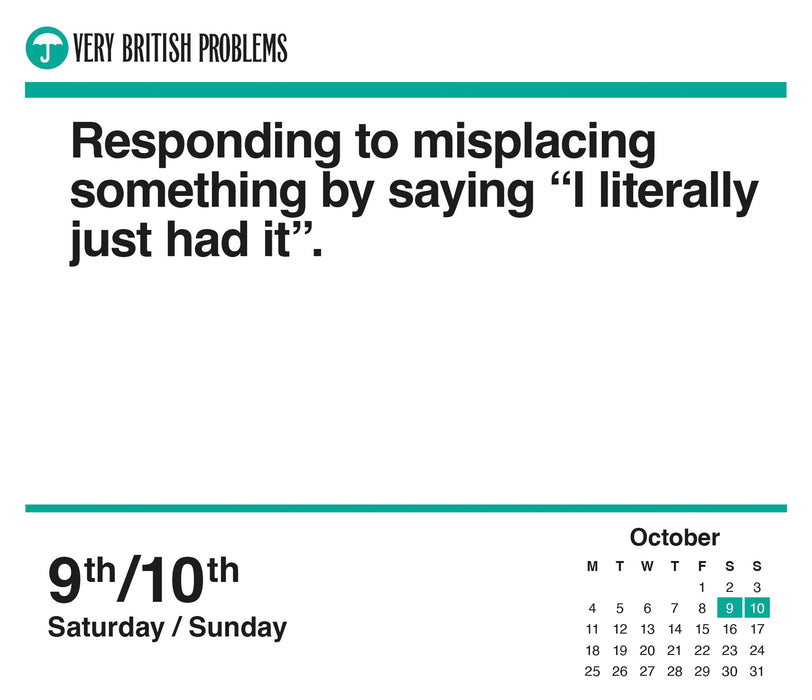 Very British Problems 2027 Page-A-Day Calendar