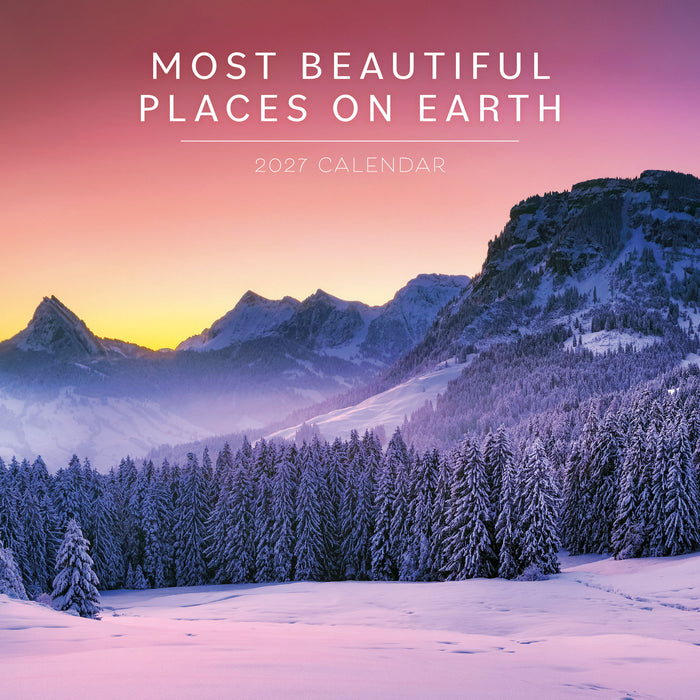 Most Beautiful Places On Earth 2027 Mini Wall Calendar