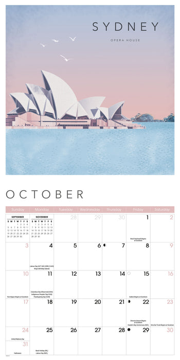 City Chic  Orchard Design 2027 Square Wall Calendar