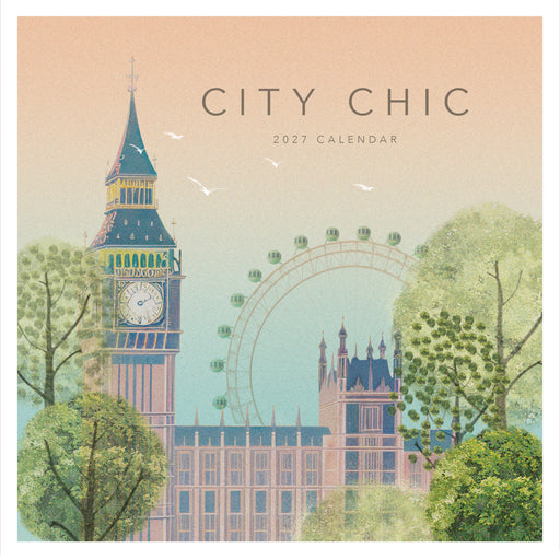 City Chic  Orchard Design 2027 Square Wall Calendar