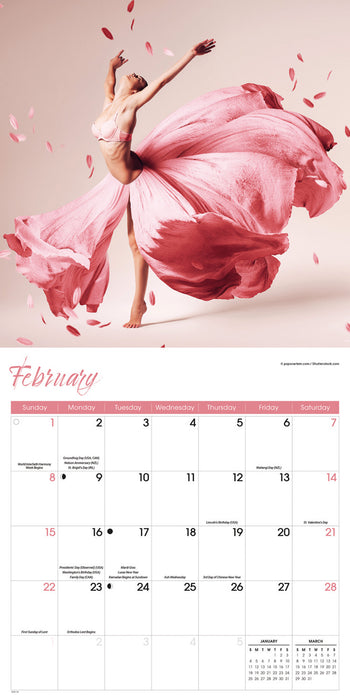 Ballet 2026 Square Wall Calendar