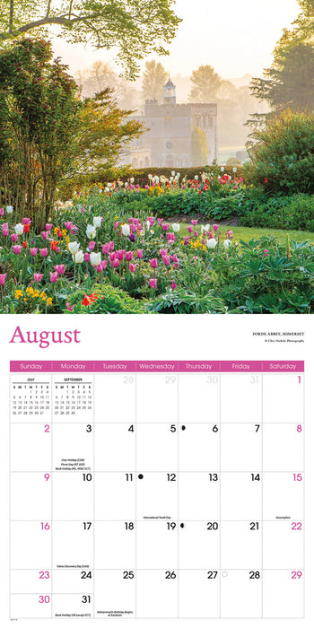Country Gardens 2026 Square Wall Calendar