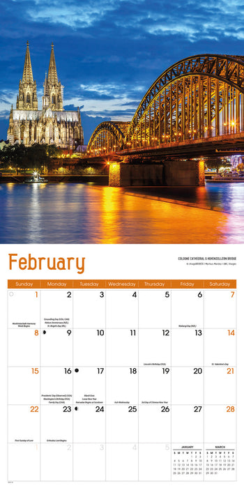 Germany 2026 Square Wall Calendar