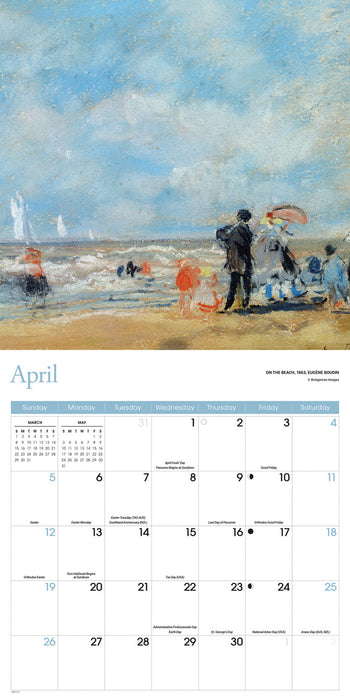 Impressionist 2026 Square Wall Calendar