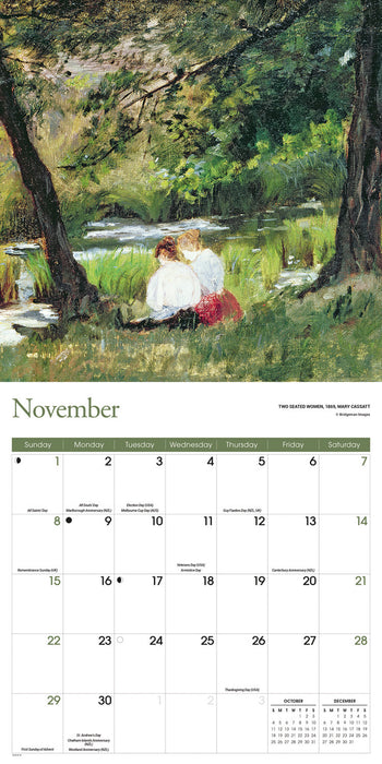 Impressionist 2026 Square Wall Calendar